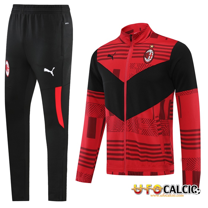 Crea Insieme Tuta Calcio Giacca Ac Milan Rosso