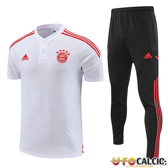 Repliche Kit Maglia Polo Bayern Monaco Bianco