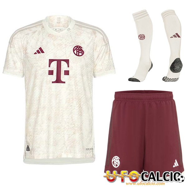 Kit Maglia Bayern Monaco Terza Pantaloni Calzini 2023 2024 Basso