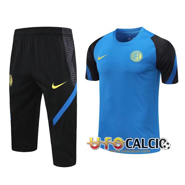 Nuova Kit Maglia Allenamento Inter Milan + Pantaloni 3/4 ...