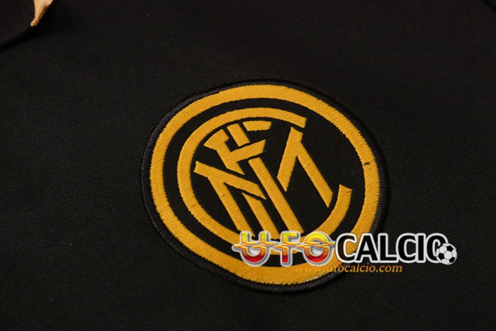 Nuova Kit Maglia Polo Inter Milan + Pantaloni Nero Giallo ...