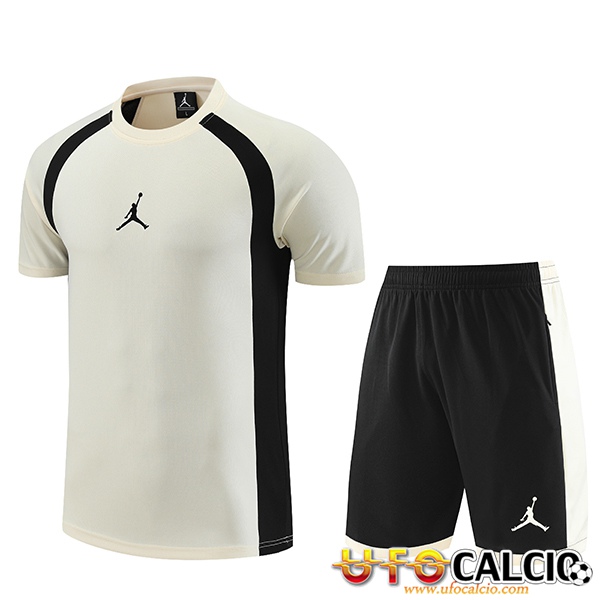 Kit Maglia Allenamento Pantaloncini Jordan Bianco 2023 2024 Poco Prezzo Personalizzabili