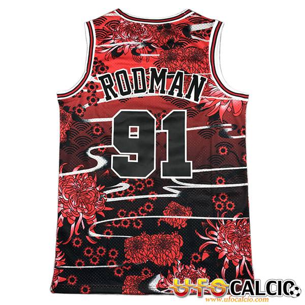 Maglia rodman store bulls